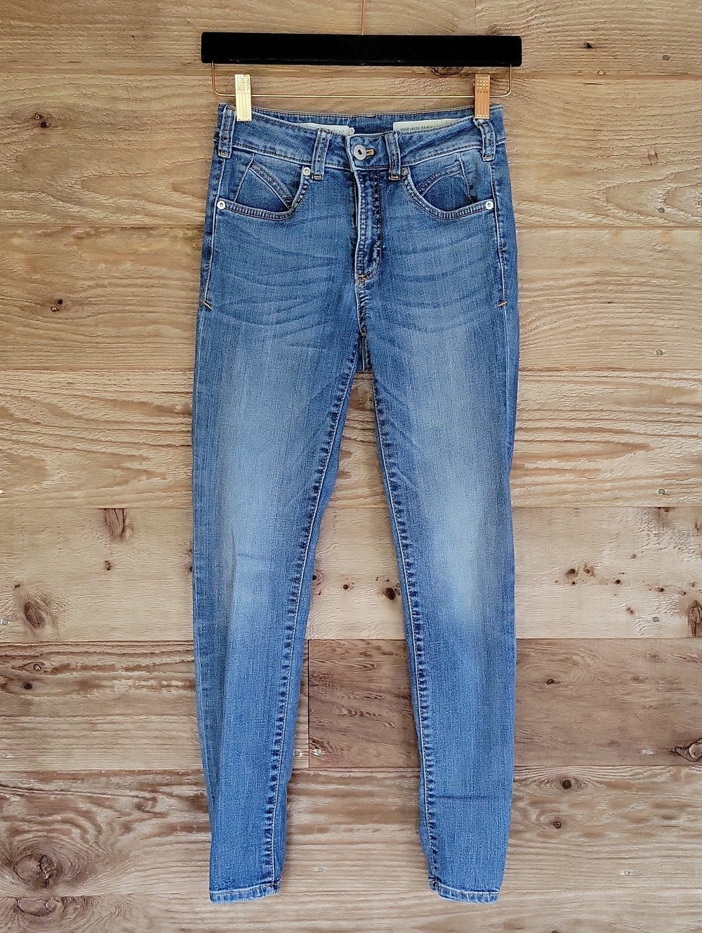 Pilcro and the Letterpress Size 25 Faded Light Blue Skinny Jean Leggings